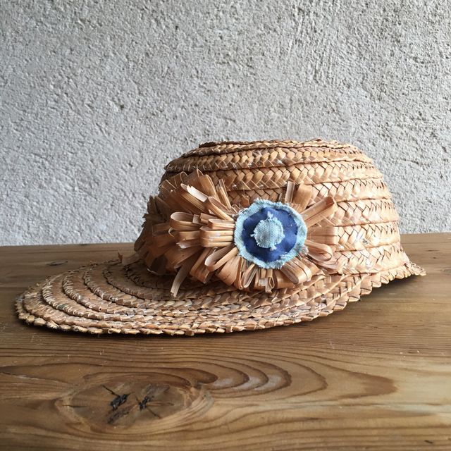Sombrero antiguo de paja - artesanía de Segovia