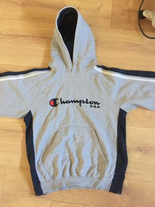 SUDADERA CHAMPION HOODED SWEATSHIRT JOVEN Tallas XS Color Mostaza