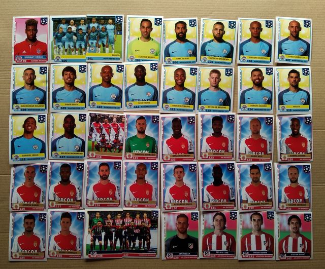 cromos Champions 16-17 y 17-18 versión Sudamérica
