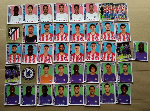 cromos Champions 16-17 y 17-18 versión Sudamérica