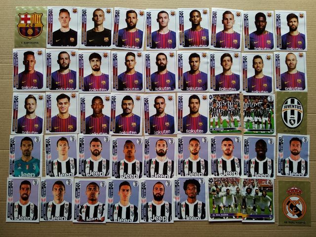 cromos Champions 16-17 y 17-18 versión Sudamérica