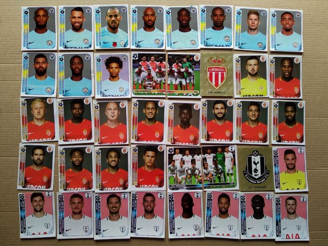 cromos Champions 16-17 y 17-18 versión Sudamérica