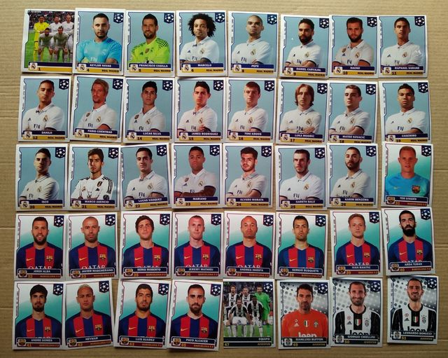 cromos Champions 16-17 y 17-18 versión Sudamérica
