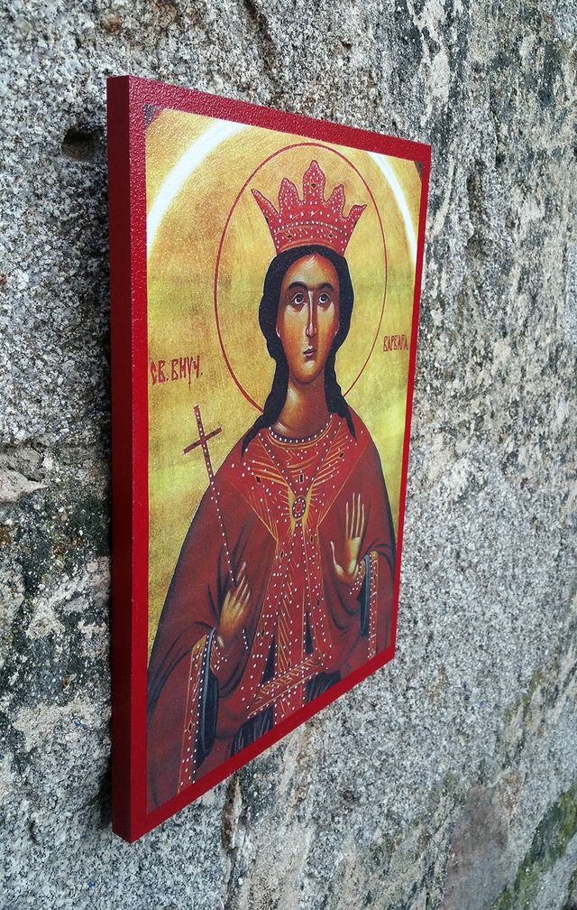 Pittura di Santa Bárbara