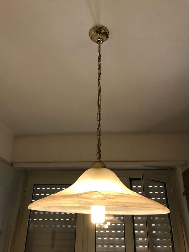 Lampadario in vetro 