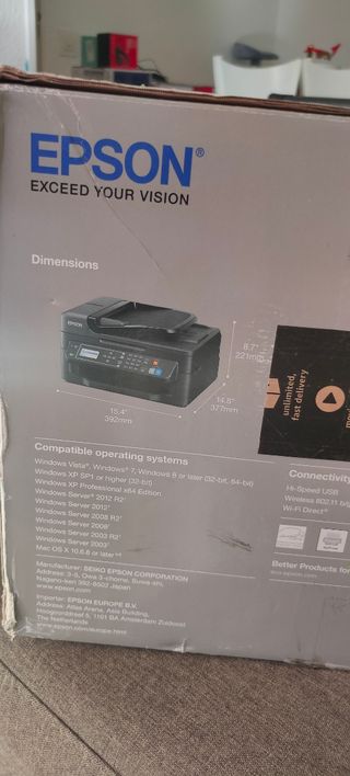 Impresora EPSON Workforce WF-2630WF de segunda mano por 50 EUR en Aranjuez  en WALLAPOP
