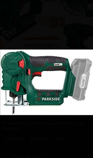 Sierra de calar parkside 20v portatil de segunda mano por 50 EUR en  Barakaldo en WALLAPOP