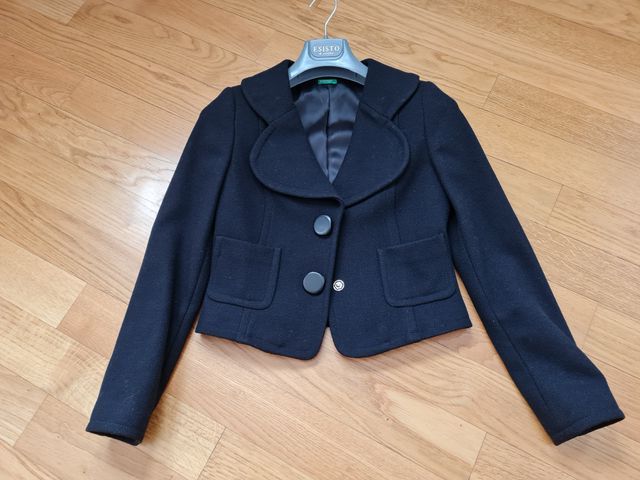 Giacca donna nera in lana