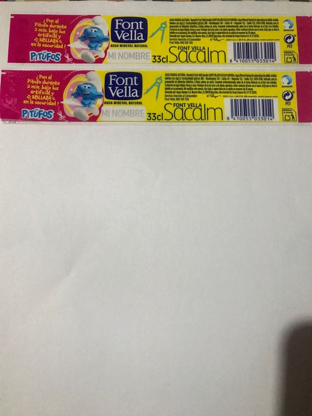 Pegatinas libro Font Vella