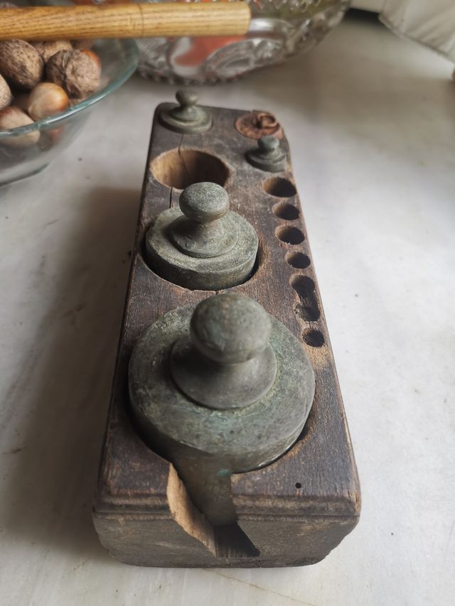 pesas balanza o peso,hierro o bronce