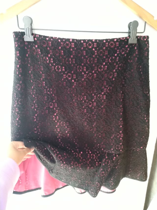 conjunto fiesta falda-blusa Cortefiel/Lefties