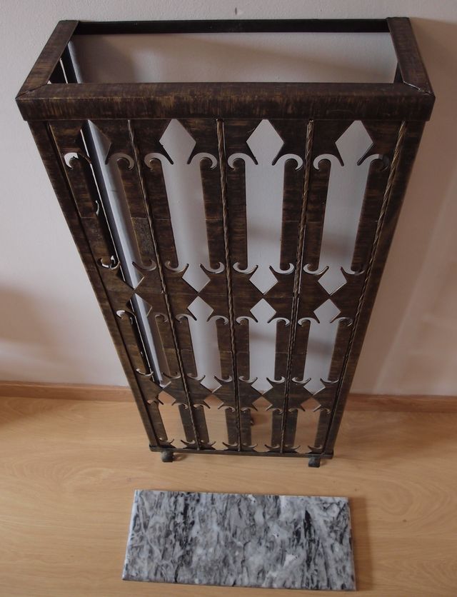 Cubre Radiador Hierro y Mármol