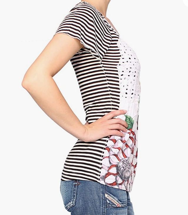 camiseta desigual talla M