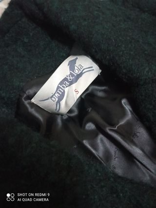 ORIGINAL Abrigo verde Bimba y Lola Talla S de segunda mano por 10 EUR en  Madrid en WALLAPOP