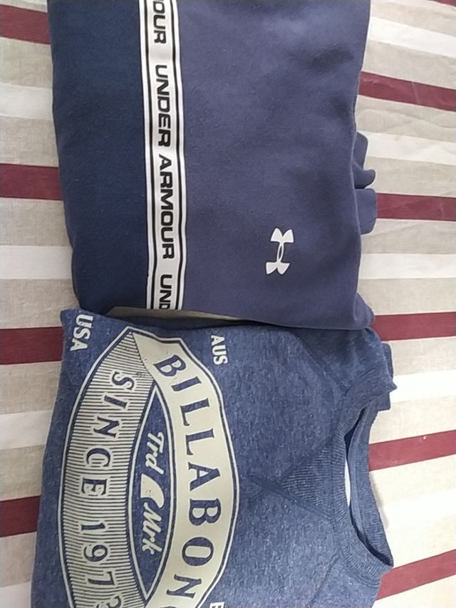 lote dos sudaderas de niño, under Armour/Billabong