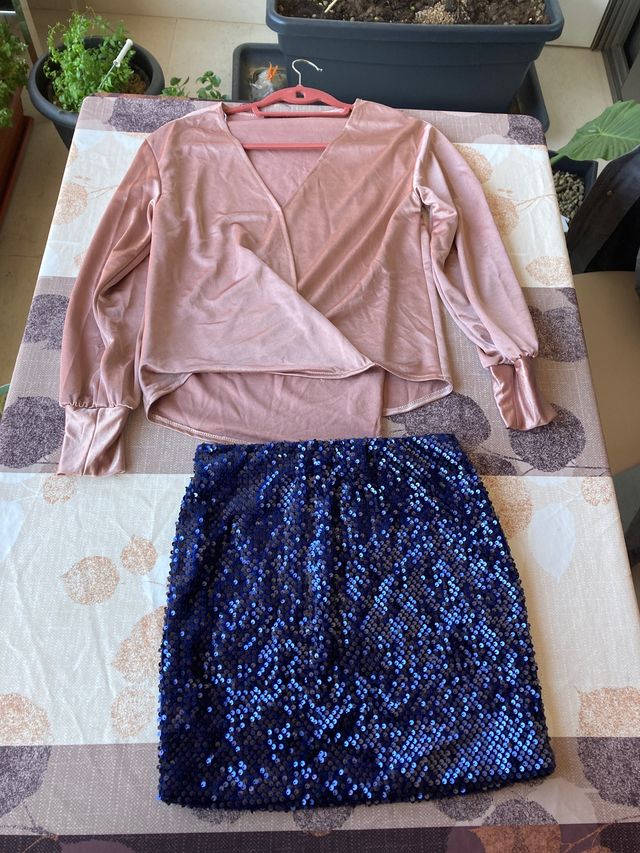Pack camisa y falda de fiesta