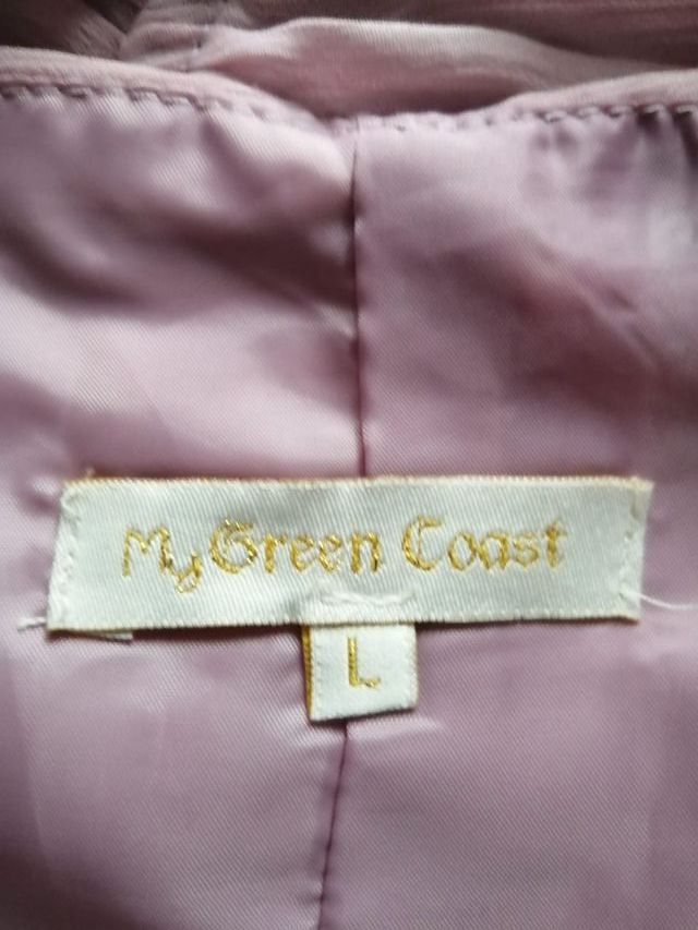 Vestido en gasa palabra de honor en rosa palo 