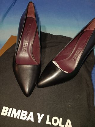 Tacones Bimba y lola Plateado talla 37 EU de en Con lentejuelas - 22544419