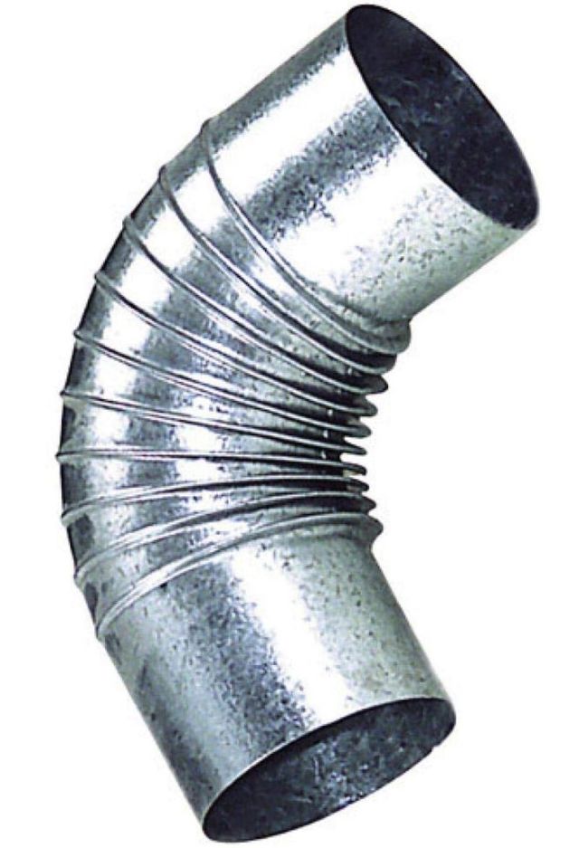 Cotovelo de chaminé galvanizado