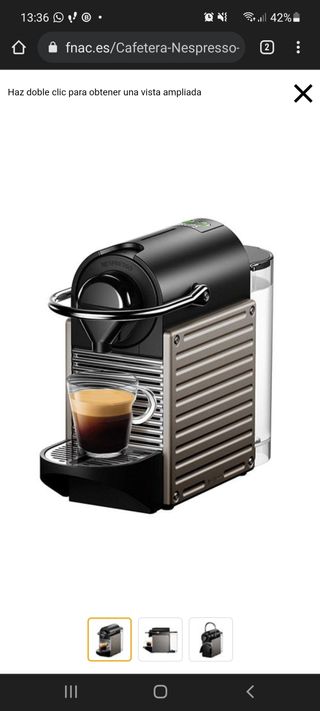 Cafetera Nespresso de segunda mano en Rubí en WALLAPOP
