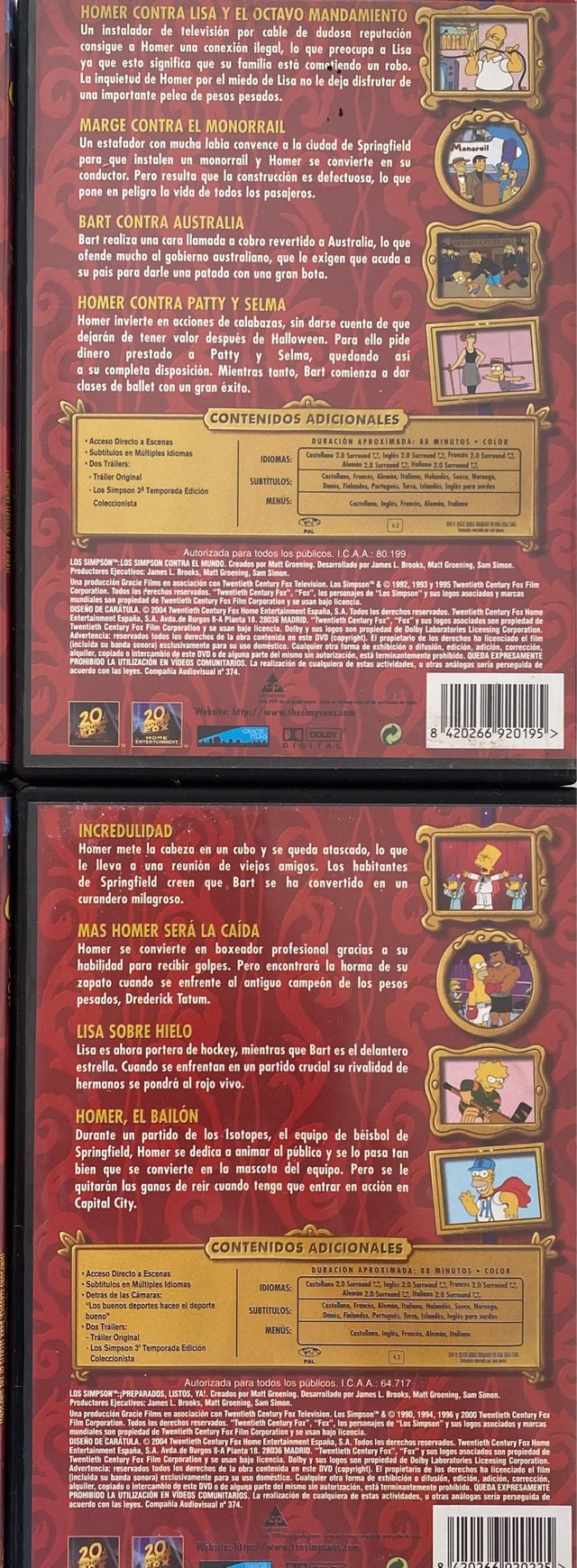 Dvd pack coleccionista Los Simpson