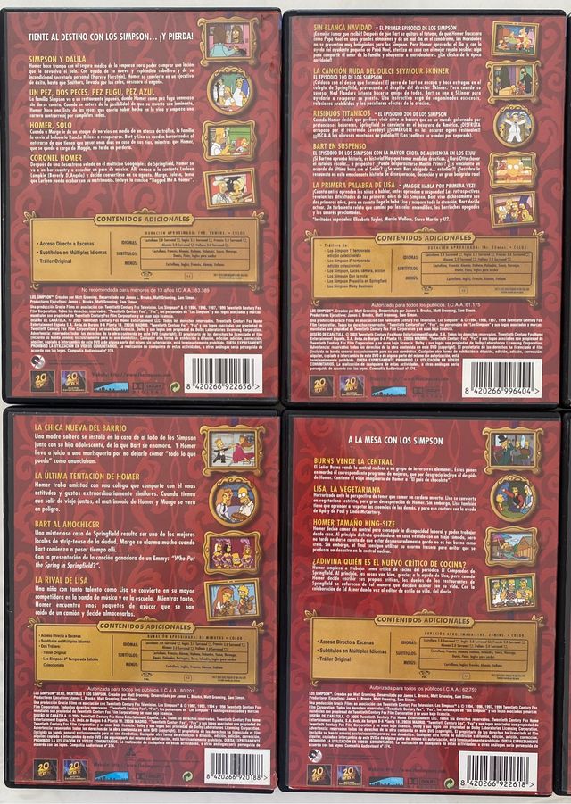 Dvd pack coleccionista Los Simpson