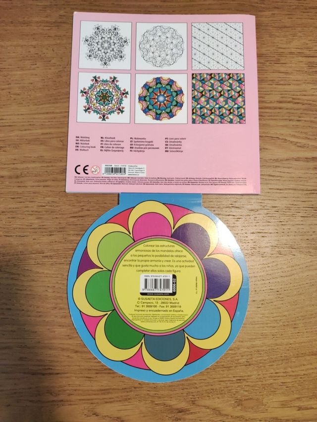 Dos libros de mandalas para colorear