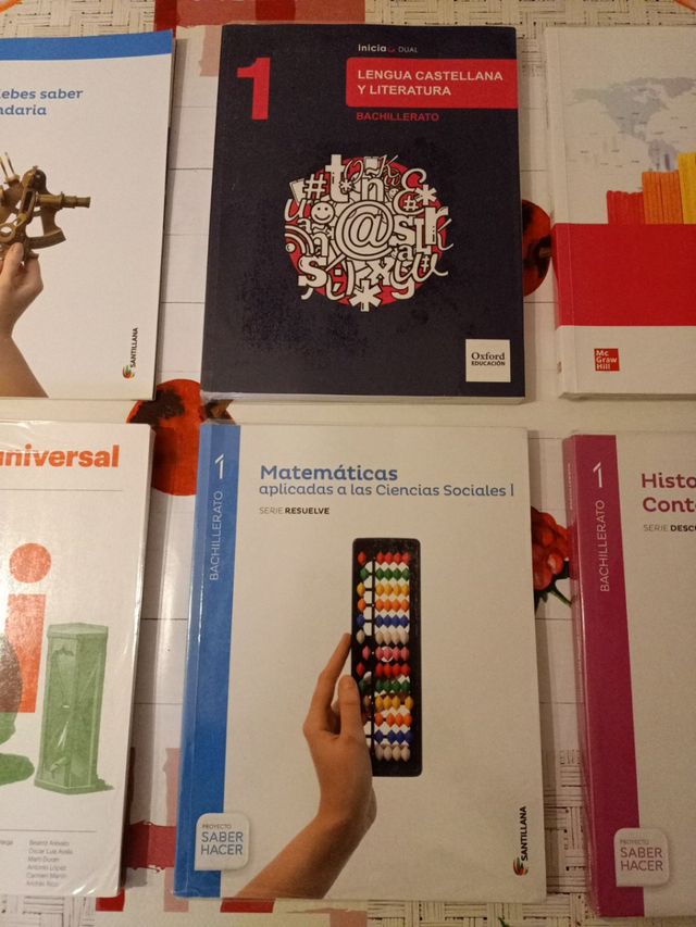 Libros 1°de Bachiller Letras como nuevos