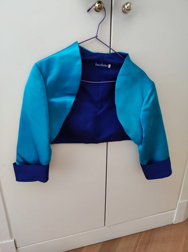 Vestido fiesta con chaqueta talla 36.