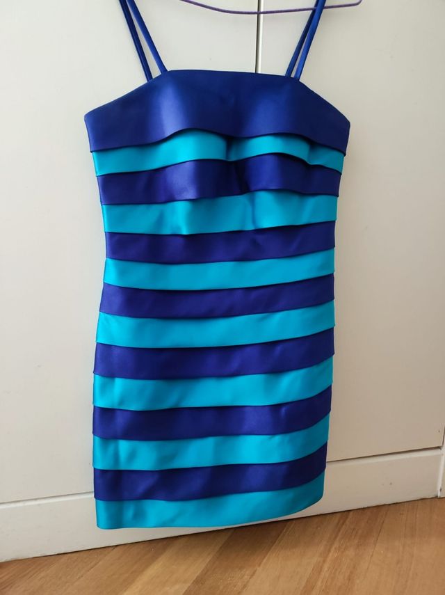 Vestido fiesta con chaqueta talla 36.