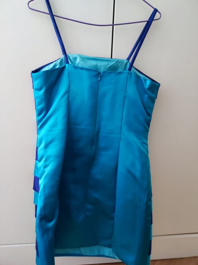 Vestido fiesta con chaqueta talla 36.