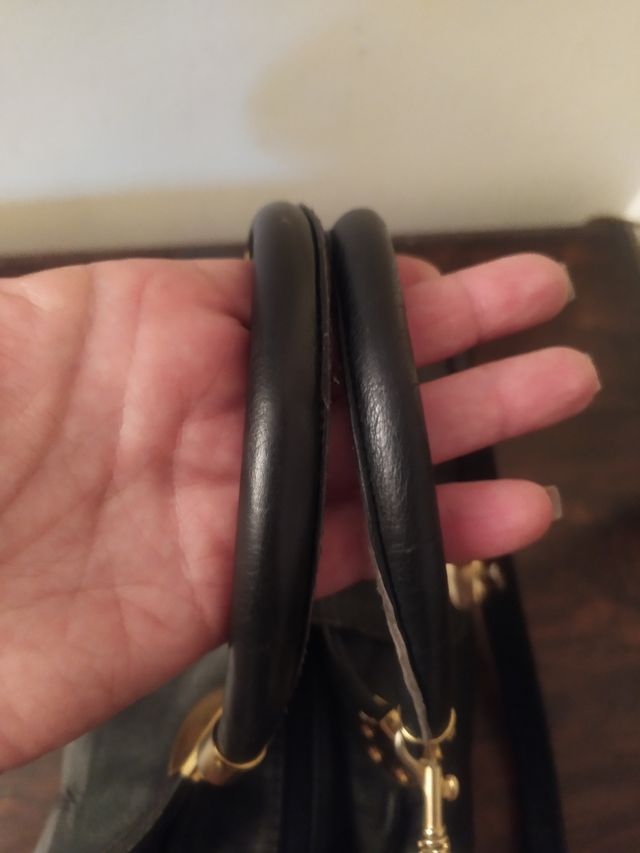 Bolso vintage de cuero genuino