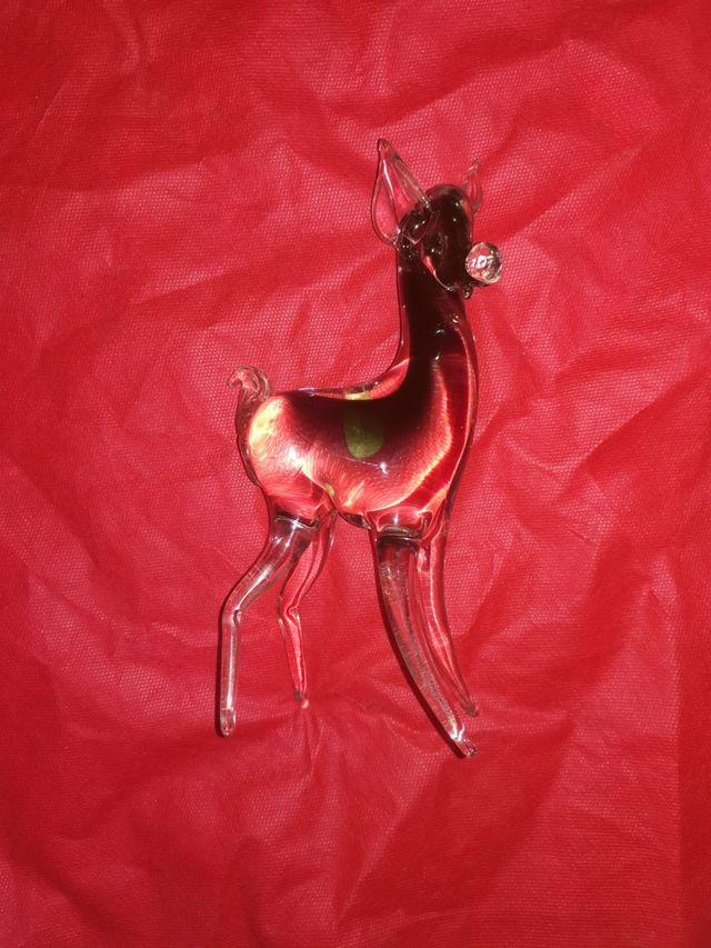 figura de ciervol de murano