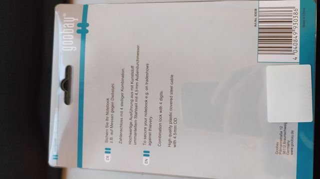 Candado para portátil SIN ESTRENAR