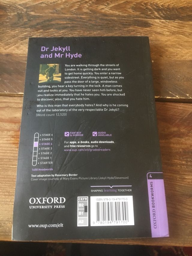 Dr Jekill and Mr Hyde en inglés para niños