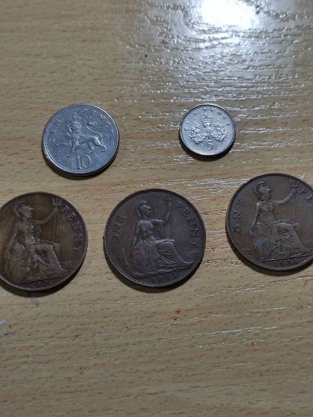 Lote monedas antiguas Penny