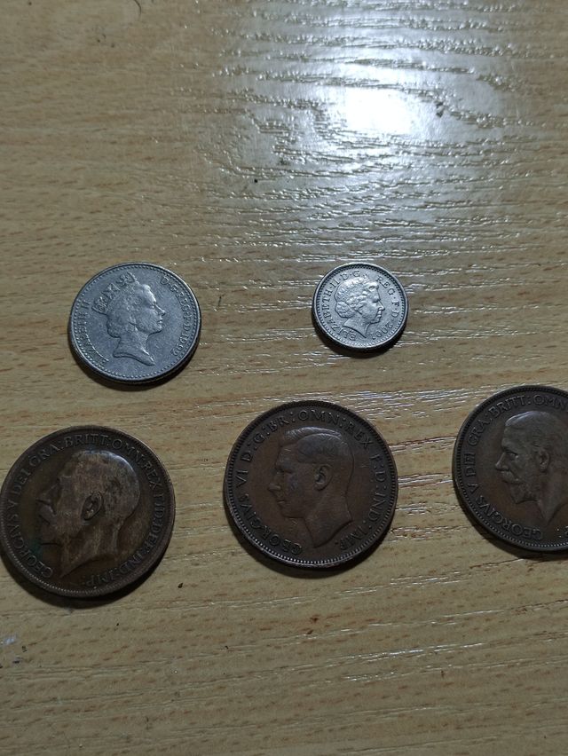 Lote monedas antiguas Penny