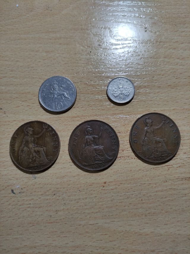 Lote monedas antiguas Penny