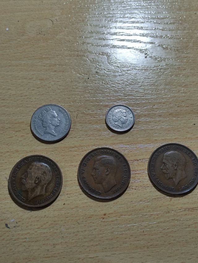 Lote monedas antiguas Penny