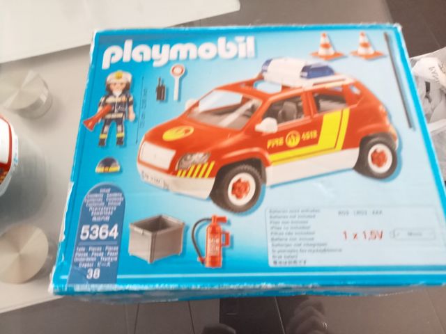 COCHE jefe de bomberos de Playmobil