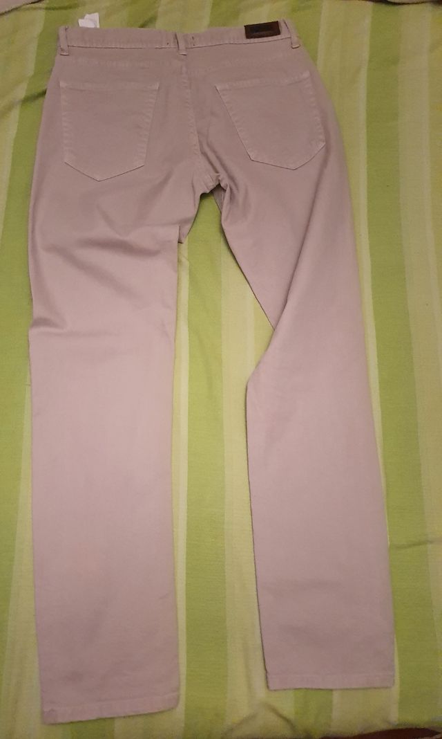 Jeans beige straight Zara