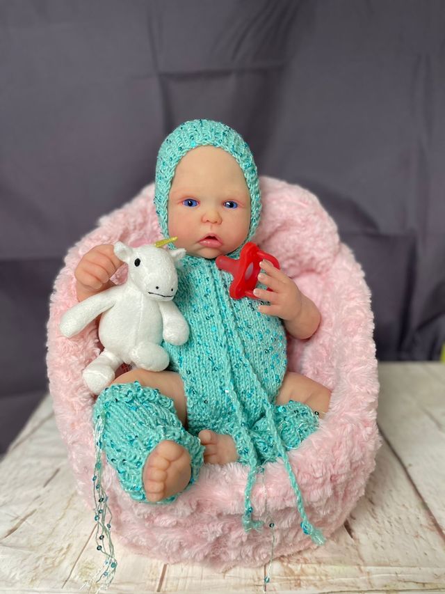 Reborn silicona 50 cm sistema pipí