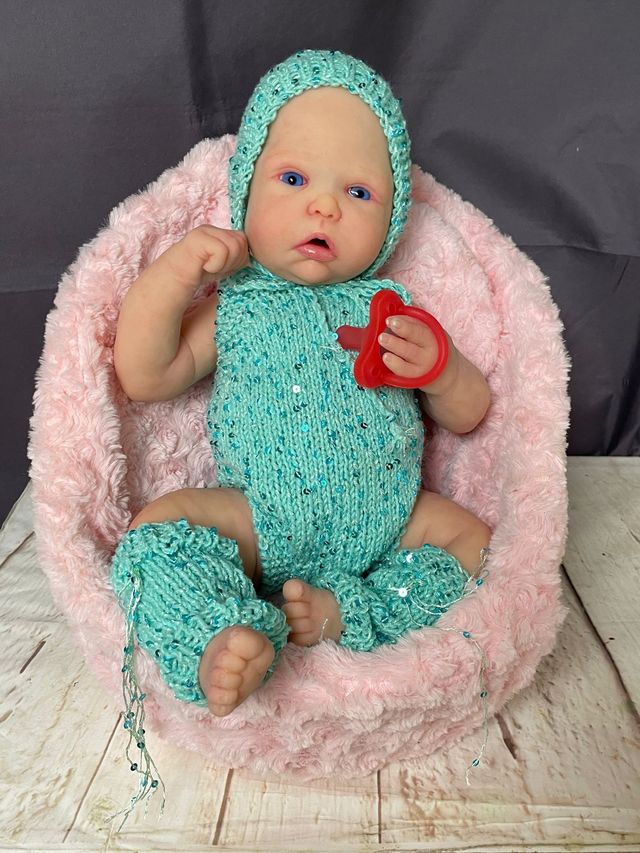 Reborn silicona 50 cm sistema pipí