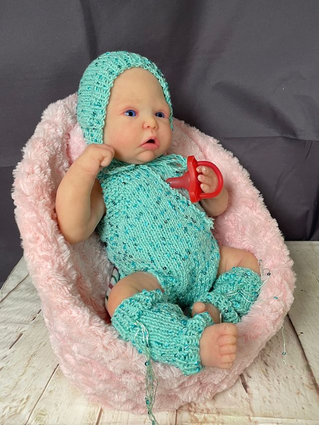 Reborn silicona 50 cm sistema pipí