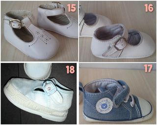 Zapatillas blandas bebé n° 15 16 17 18 de segunda mano por 4 EUR en Gijón  en WALLAPOP