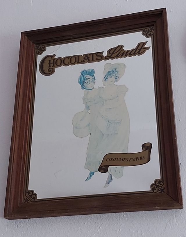 Lote de 4 cuadros con espejo publicidad