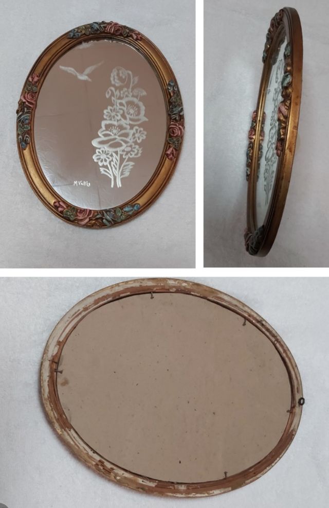 Lote de 4 cuadros con espejo publicidad