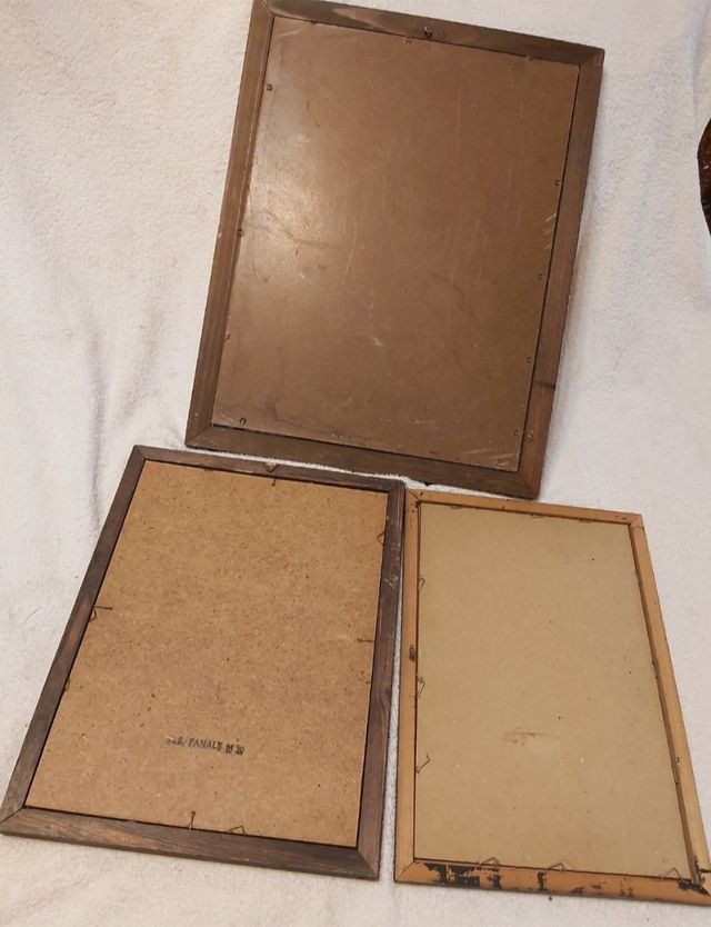 Lote de 4 cuadros con espejo publicidad