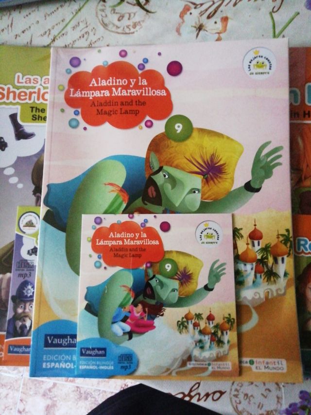 Nuevo lote audio cuentos español /inglés vaughan