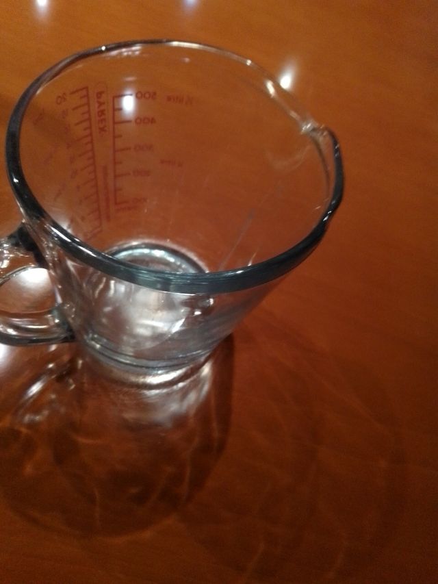 jarra medidor de líquidos de pyrex